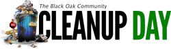 Black Oak Cleanup Day Logo