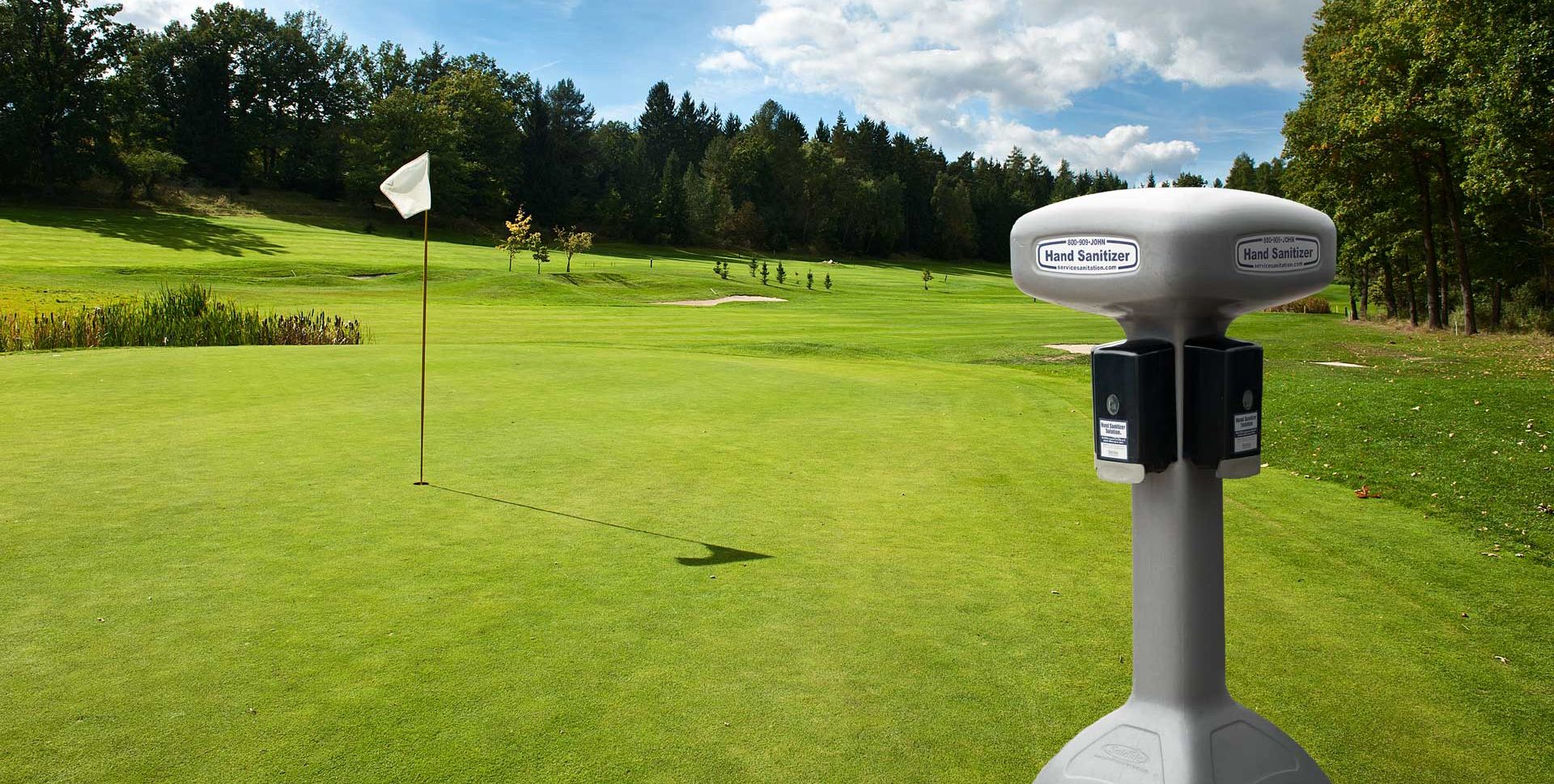 GolfSaniStand Hand Sanitizer for Golf Courses