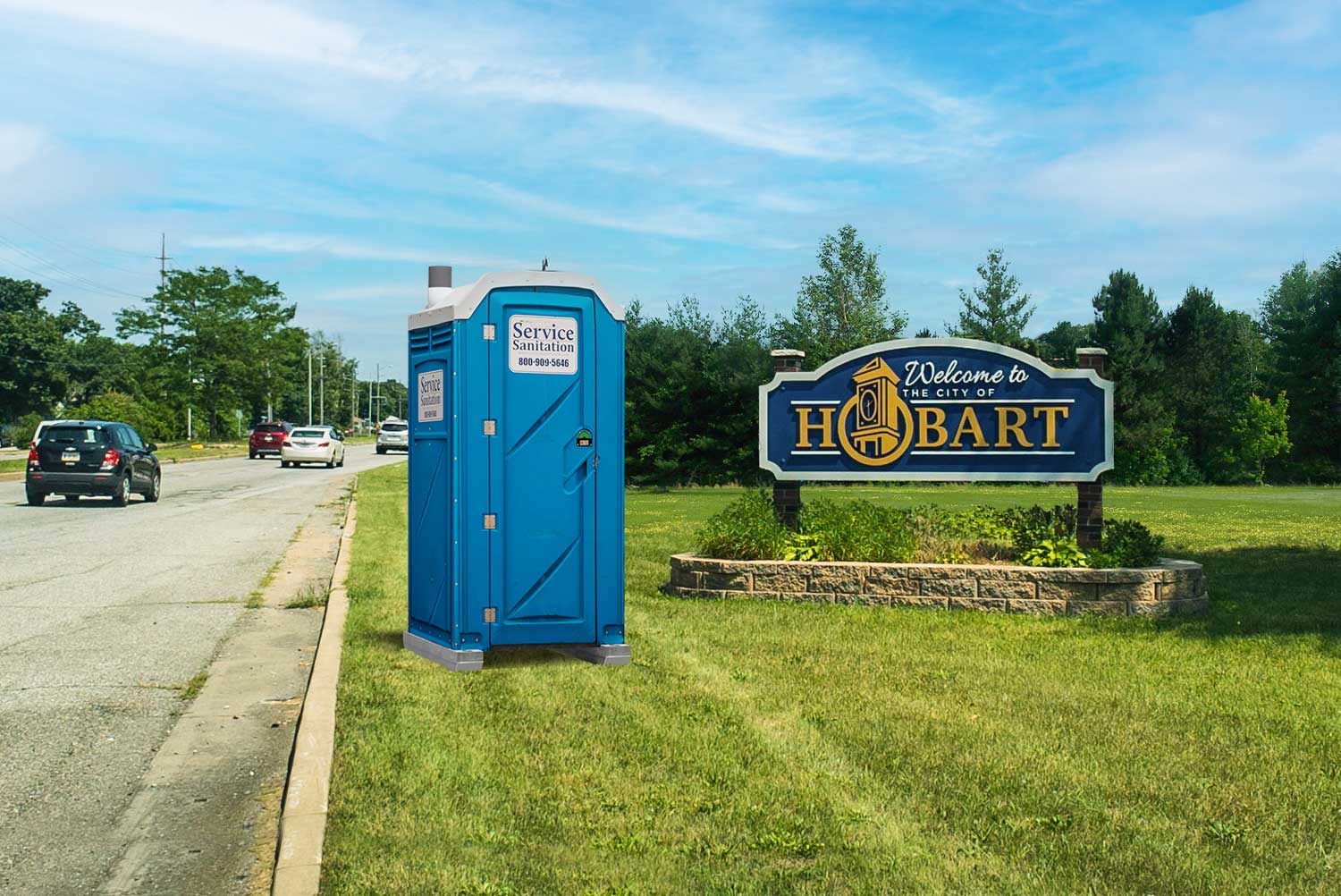 Porta Potty in Hobart, Indiana