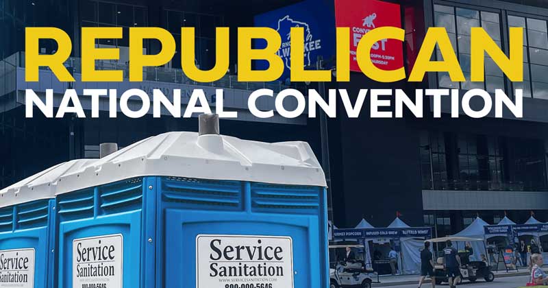 Porta Potties at Republican National Convention