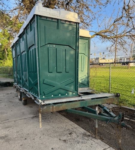8 Unit Porta Potty Trailer For Sale
