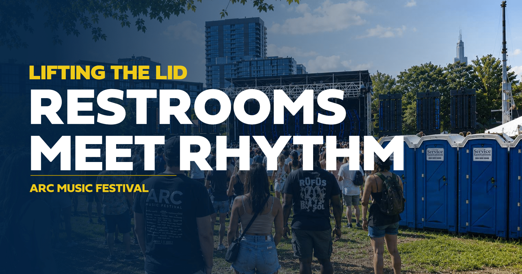 Service Sanitation provides portable restrooms for ARC Music Festival